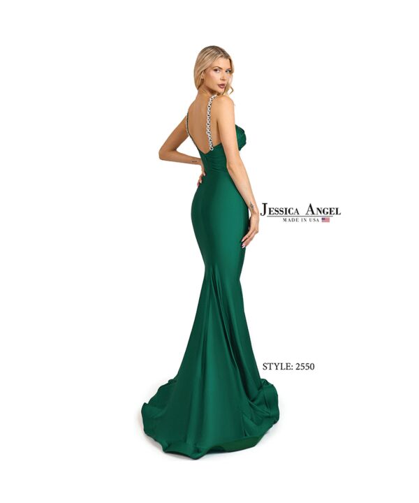 Jessica Angel 2550 Embellished Straps Keyhole Dress