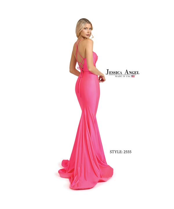 Jessica Angel 2555 Sweetheart Neckline Lace-Up Dress