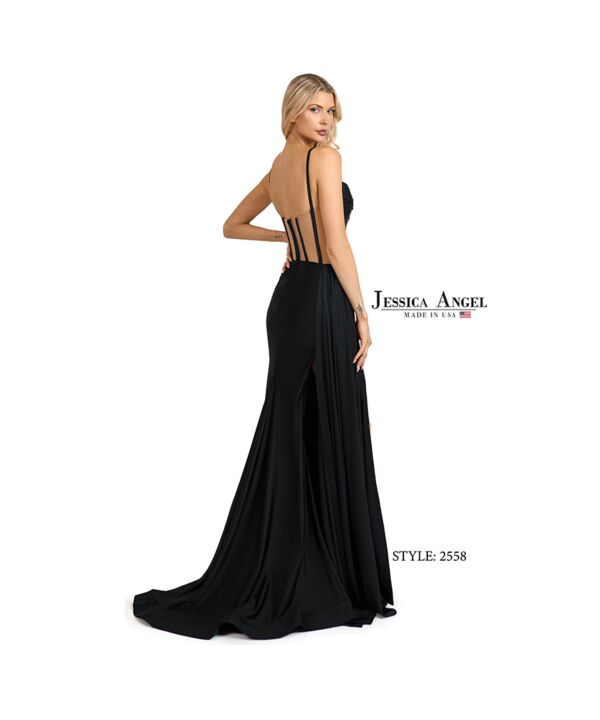 Jessica Angel 2559 Side Tail Illusion Corset Dress