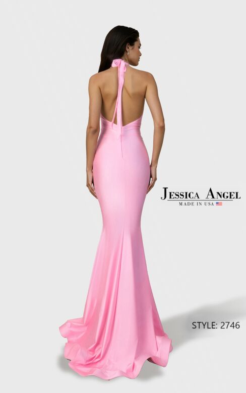 Jessica Angel JA2746 Halter Neck Low Back Dress