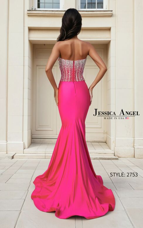 Jessica Angel JA2753 Strapless Beaded Corset Top Dress