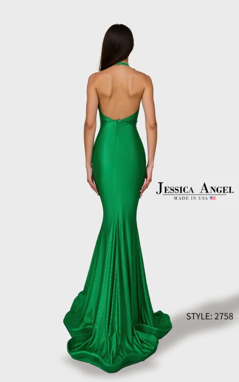 Jessica Angel JA2758 Cutout Bodice Halter Neck Dress