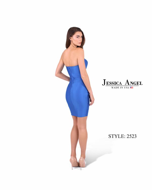 Jessica Angel 2523 Strapless Sweetheart Neckline Ruched Dress