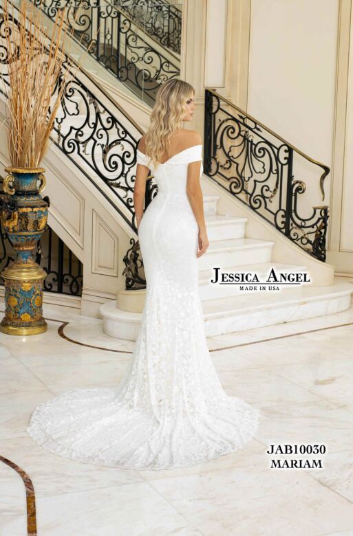 Jessica Angel 10030 Off The Shoulder Lace Bridal Dress