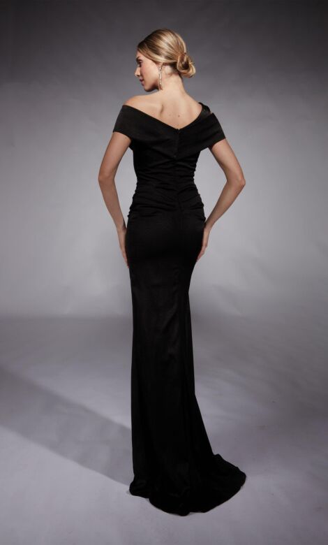 Alyce Paris 27710 Asymmetric Neck V-Back Mother Of The Bride Dress