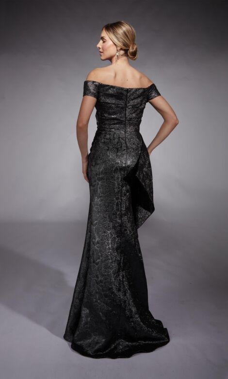 Alyce Paris 27735 Side Flounce Off-The-Shoulder Formal Dress