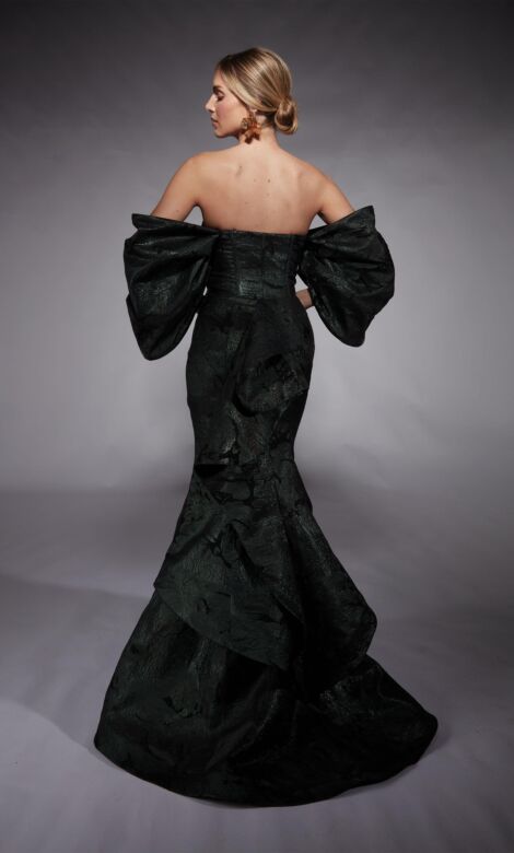 Alyce Paris 27747 Bow Sleeve Corset Top Mother Of The Bride Gown