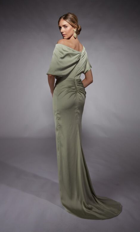 Alyce Paris 27748 High Slit Asymmetric Neck Mother Of The Bride Gown