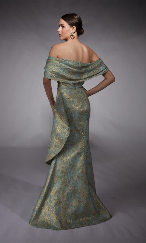 Alyce Paris 27750 Removable Sleeve Draped Mother Of The Bride Dress