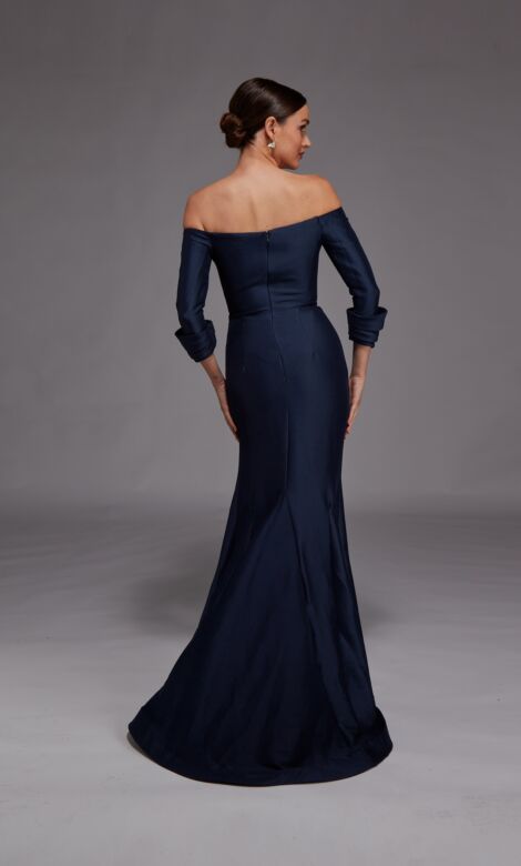 Alyce Paris 27782 Draped Skirt Off The Shoulder Dress