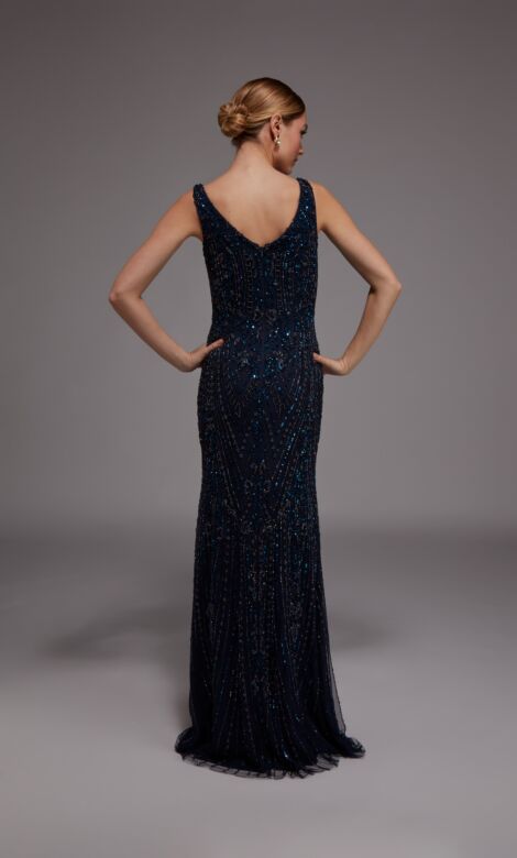 Alyce Paris 27786 Sleeveless V-Neck Embellished Dress