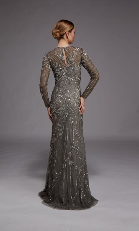 Alyce Paris 27801 High Slit Long Sleeve Dress