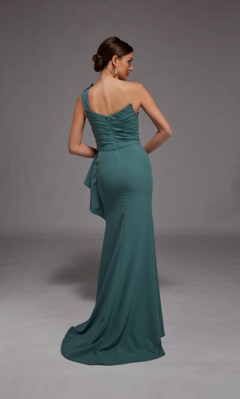 Alyce Paris 27812 Pleated Back One Shoulder Dress