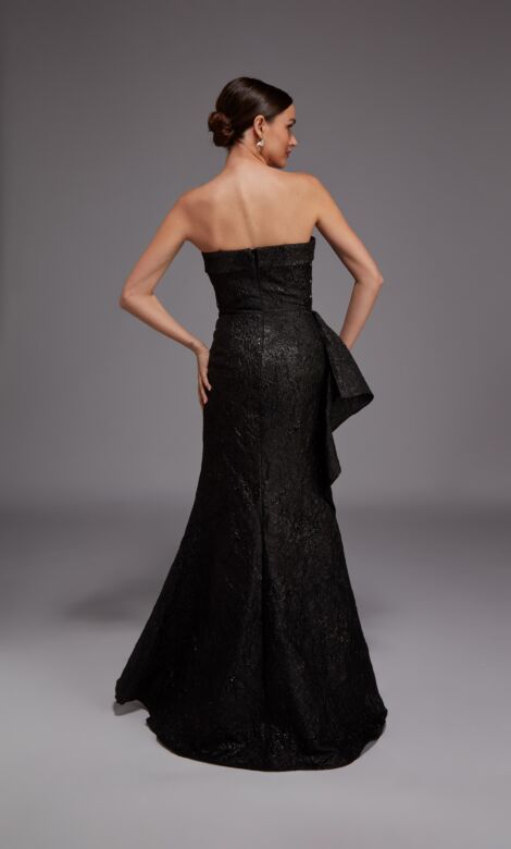 Alyce Paris 27818 Faux Wrap Skirt Strapless Dress