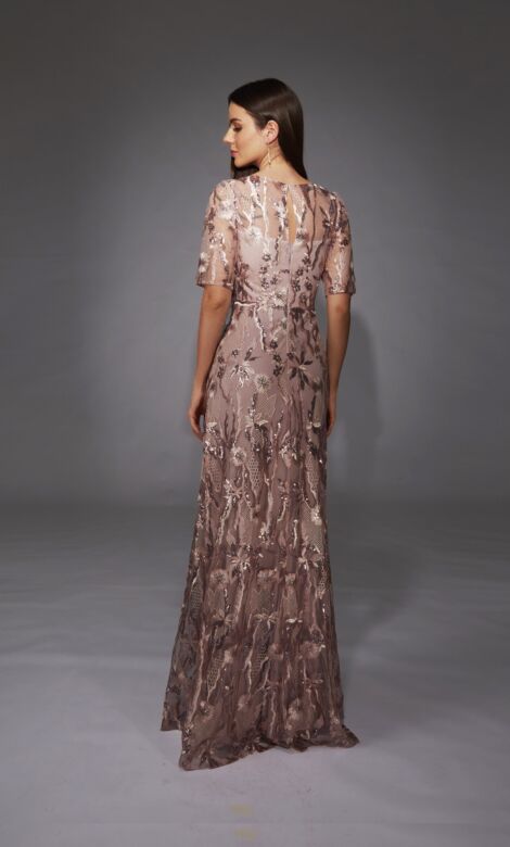 Alyce Paris 27819 Bateau Neckline Sequin Lace Dress