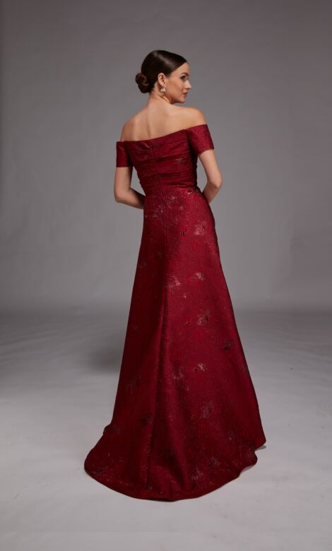 Alyce Paris 27828 Draped A-line Off The Shoulder Dress