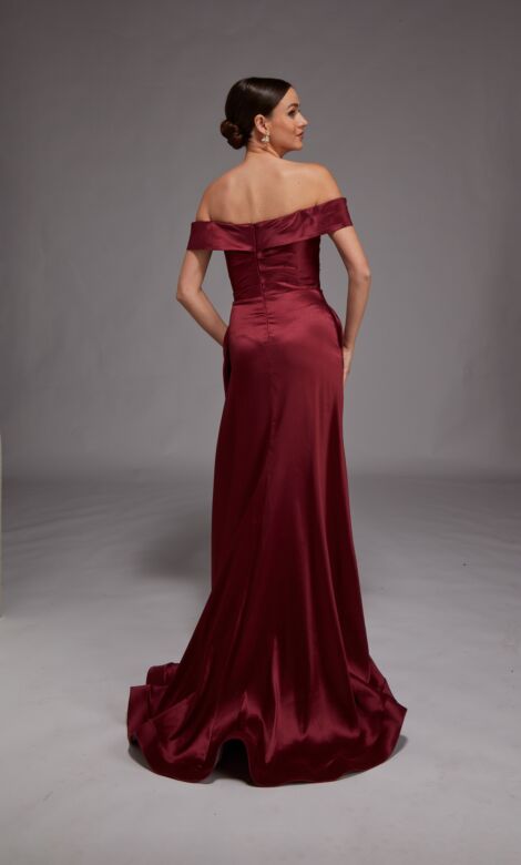 Alyce Paris 27857 Pleated Bodice Off The Shoulder Dress