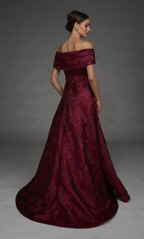 Alyce Paris 27884 Off The Shoulder Sweetheart Neck A-Line Dress