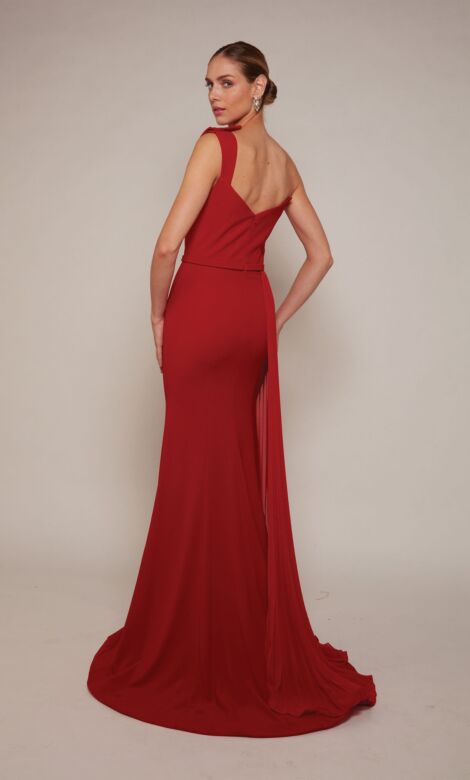 Alyce Paris 27650 Side Tail One Shoulder Dress