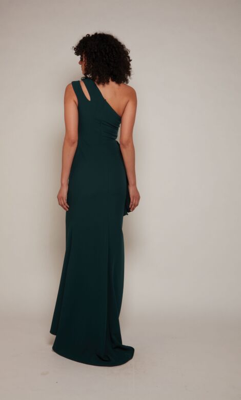 Alyce Paris 27689 Side Ruffle One Shoulder Dress
