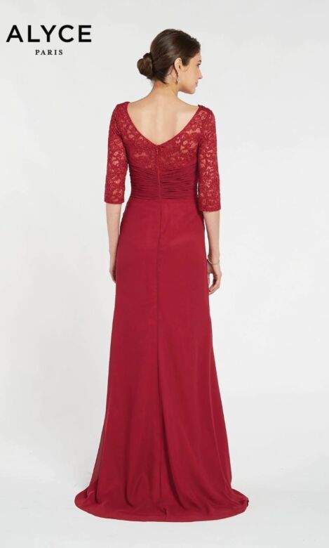 Alyce Paris 27234 Three-Quarter Sleeve Evening Gown
