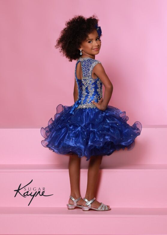 Sugar Kayne C210 Cutout Back Jewel Neck Dress