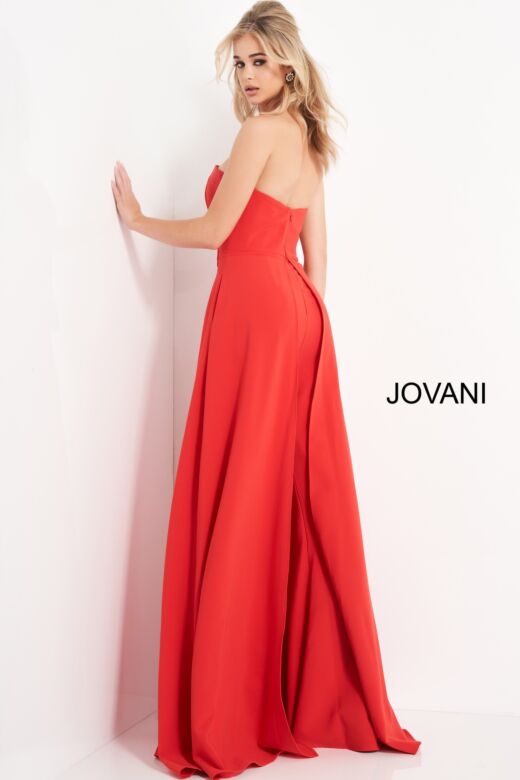 Jovani 03529 Strapless with Overlay Jumpsuit