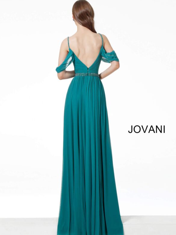 Jovani 66337 Cold Shoulder Evening Gown