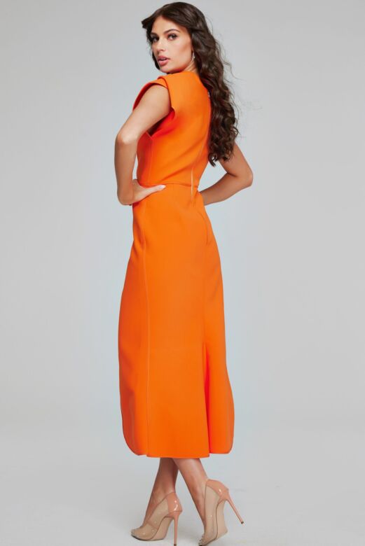 Jovani 40300 Cutaway Slit High Neck Dress