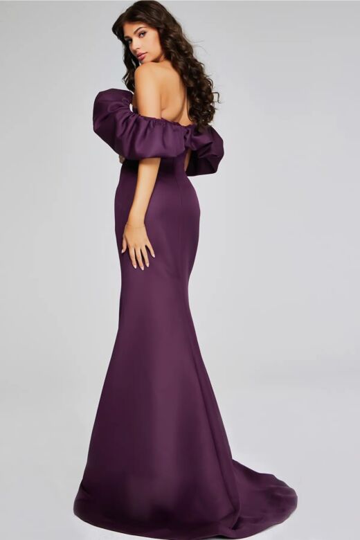 Jovani 40596 Ruffled Off The Shoulder Dress