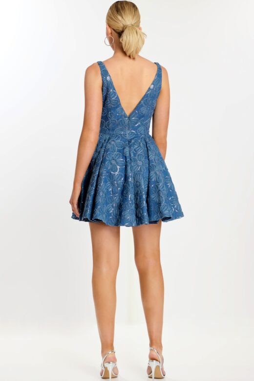 Jovani 44462 V-Neck Floral Dress