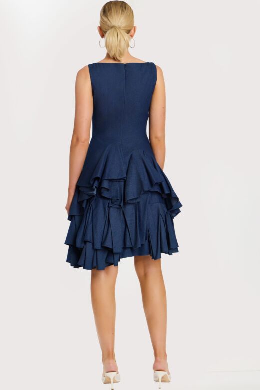 Jovani 45997 Square Neckline Ruffle Dress