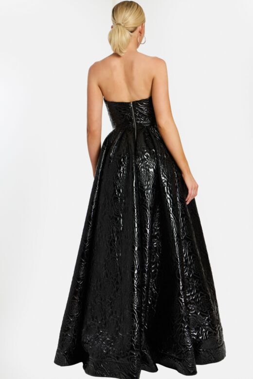 Jovani 46580 Strapless Leather Dress