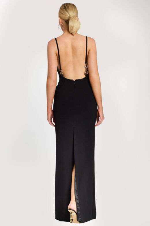 Jovani 46589 Chain Strap Backless Dress