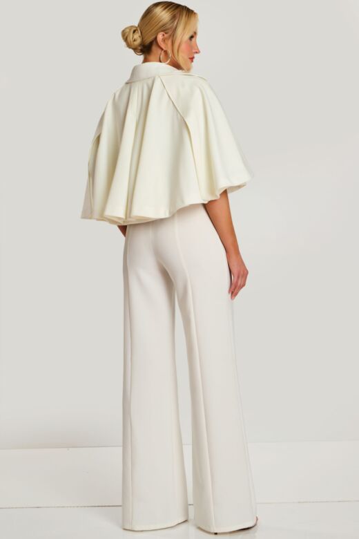 Jovani 46781 Notched Neckline Three Piece Jumpsuit