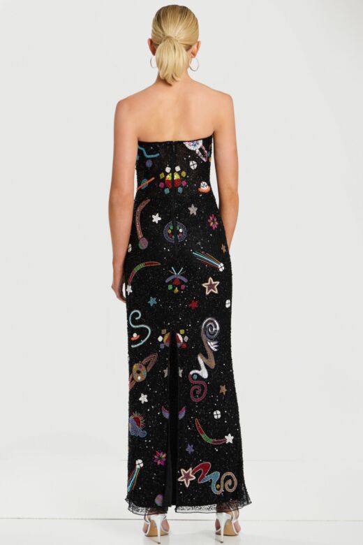 Jovani 48571 Back Slit Embellished Dress