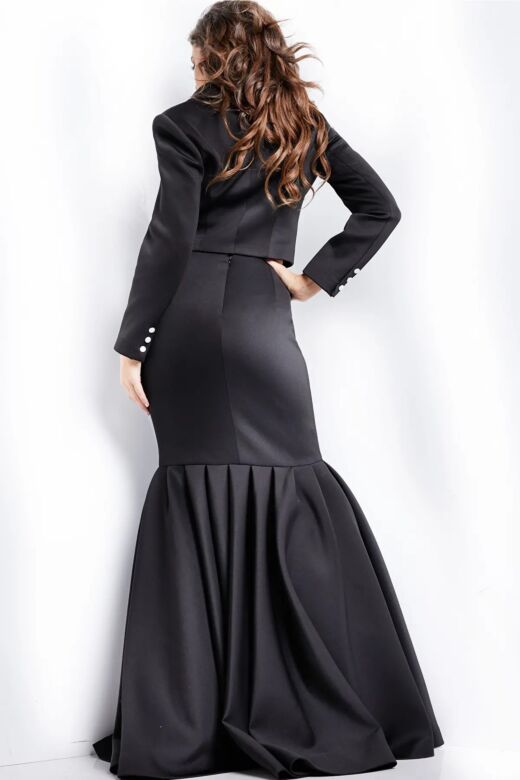 Jovani 26199 Crop Jacket Two Piece Dress