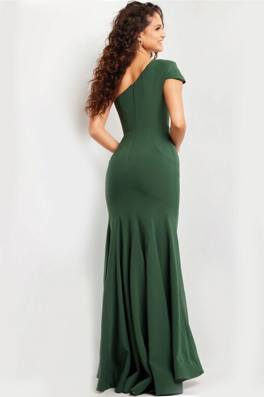 Jovani 36699 One Shoulder Cap Sleeve Dress