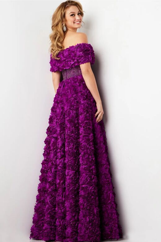 Jovani 38318 3D Floral Two-Way Dress