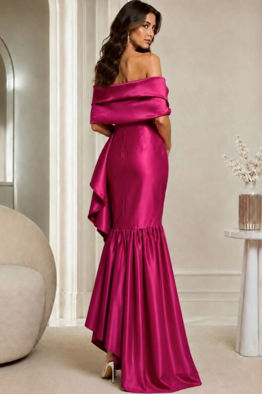 Jovani 39265 Ruffle Skirt High Low Strapless Dress