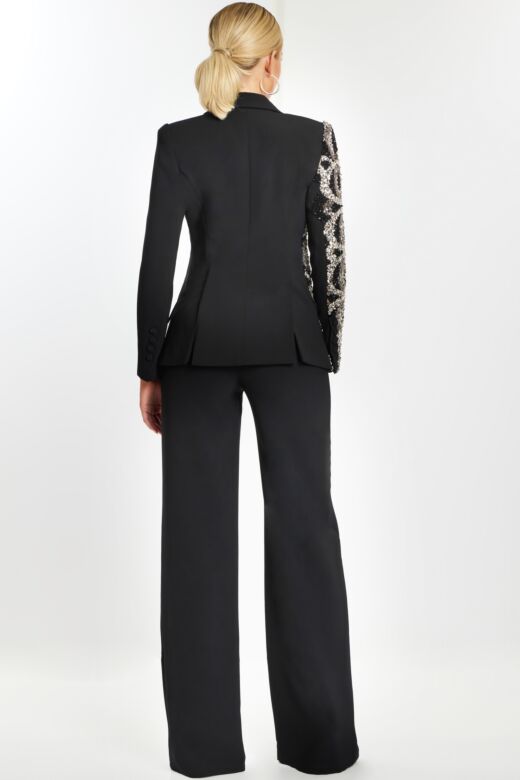 Jovani 40207 Long Sleeve Blazer Top Pant Suit