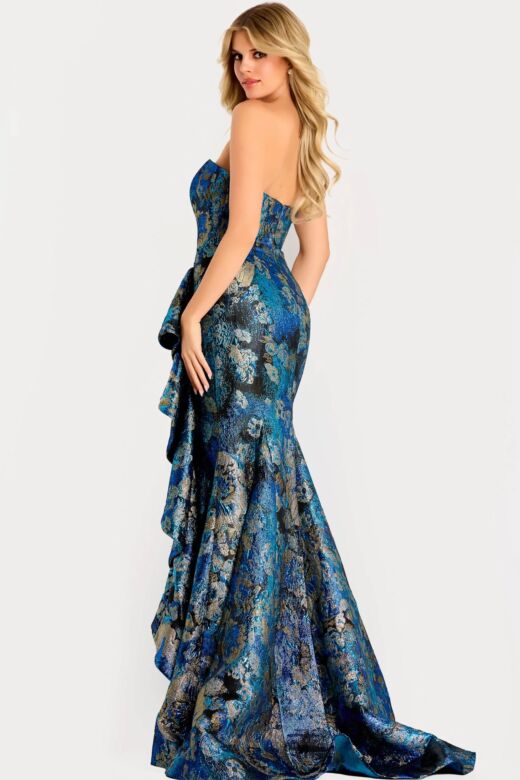 Jovani 48706 Strapless Ruffle skirt Dress