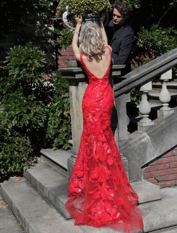 Jovani 60283 Floral Sequin Dress