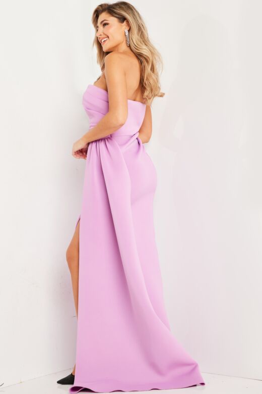Jovani 24012 Side Tail Strapless Dress
