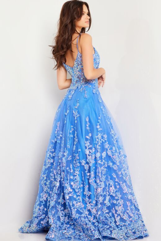 Jovani 29072 Sweetheart Neck Illusion Corset Dress