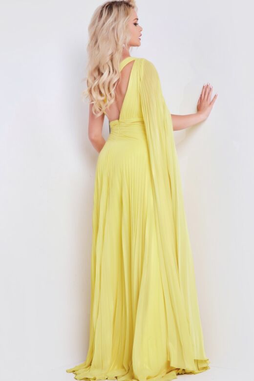 Jovani 36462 One Shoulder Pleated Dress