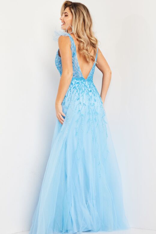 Jovani 38430 Light Blue Dress