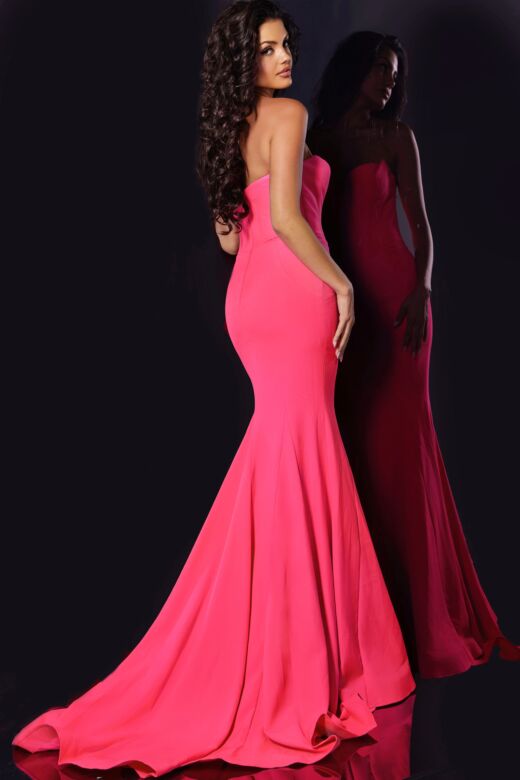 Jovani 38974 Strapless Corset Mermaid-Style Dress