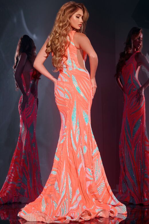 Jovani 39233 One Shoulder Embellished Dress