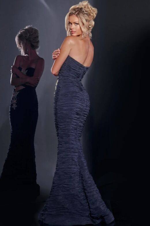 Jovani 40174 Embellished Strapless Cutout Dress